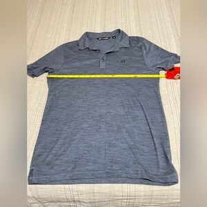 Travis Mathew Men's Blueish Gray Polo Shirt size Medium